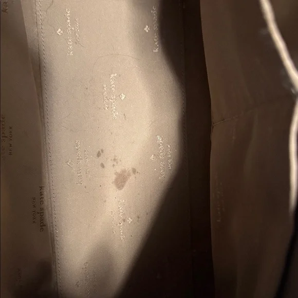 kate spade Cream and Tan Satchel with Black Handles - Picture 12 of 12